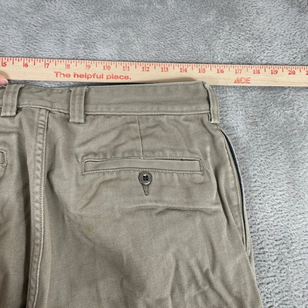 Duluth Trading Co Fire Hose Canvas Pants Mens 30x28 Tan Khaki Workwear Rugged